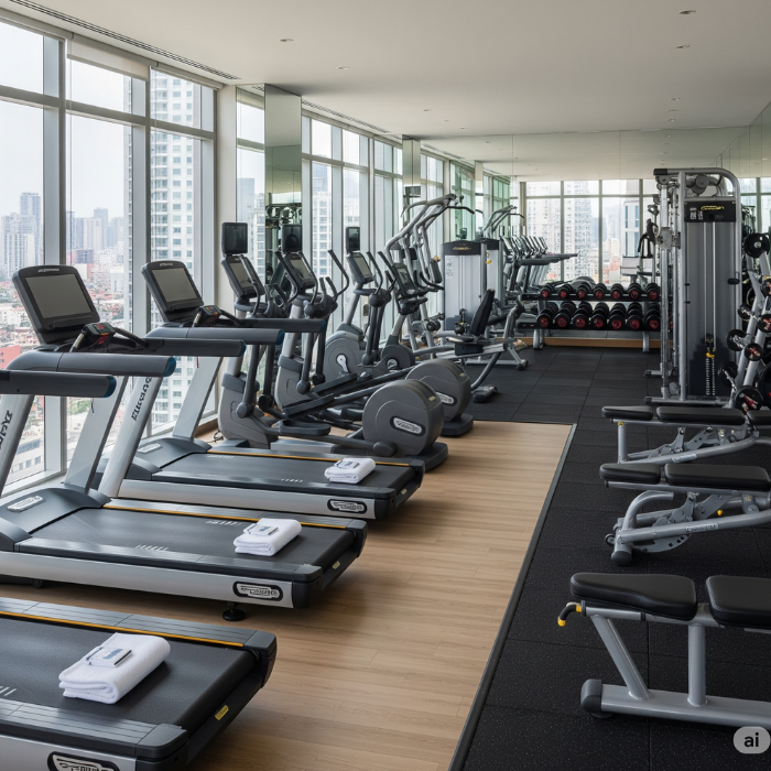Maintain Your Fitness Goals in Paradise: State-of-the-Art Gymnasium at Palm Island Resort